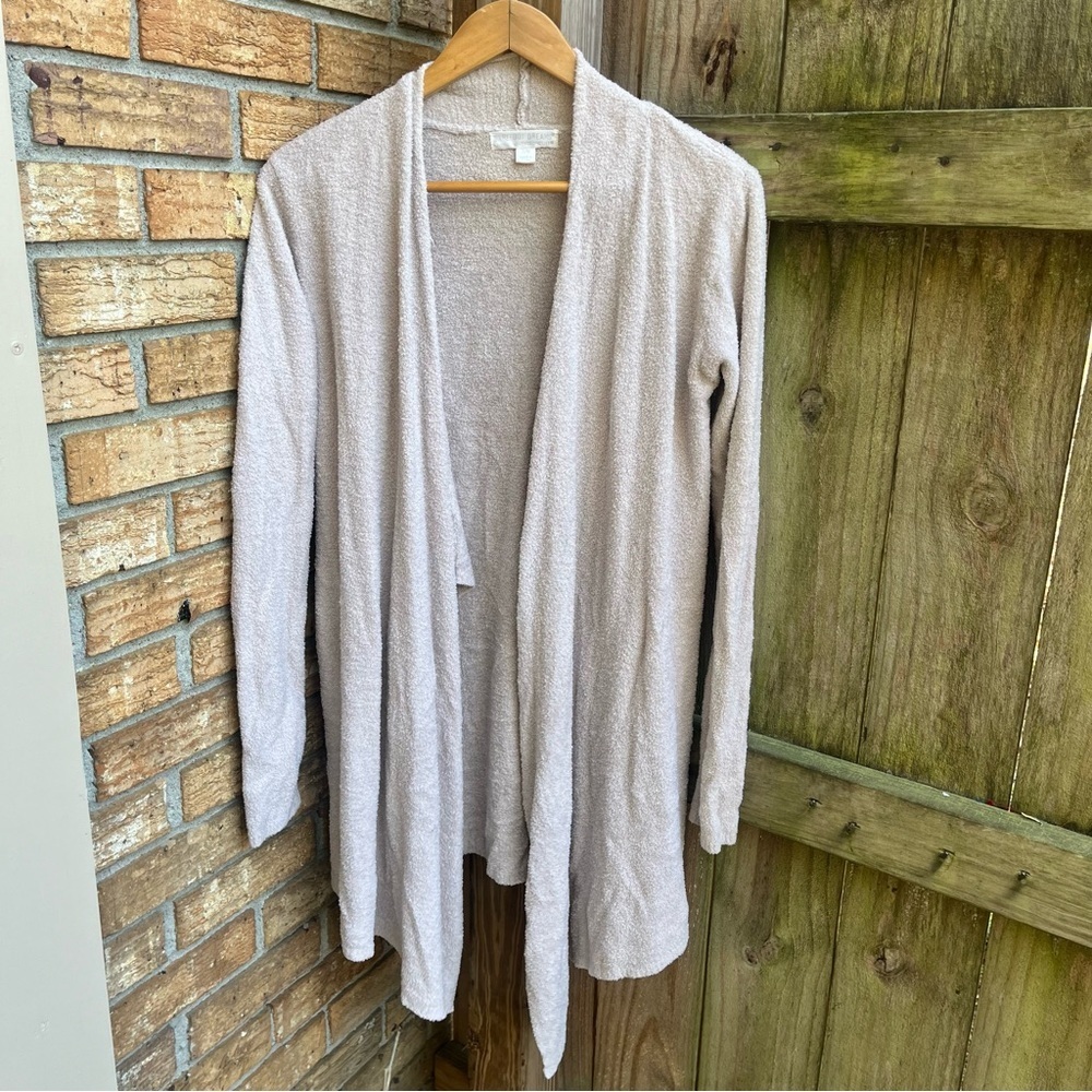 Barefoot Dreams Bamboo Chic Lite Soft Beige Open Cardigan